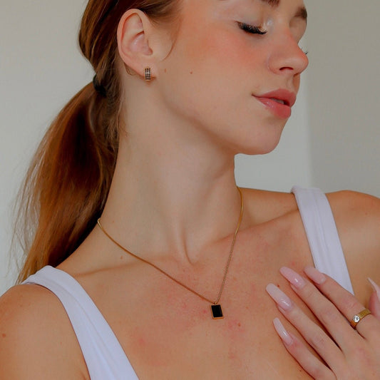 Tara 2.0 huggies -Black Zirconia